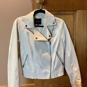 Cream color Rock and Republic Moto Jacket